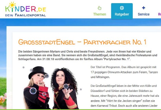 Dein Familienportal berichtet über die GroßstadtEngel